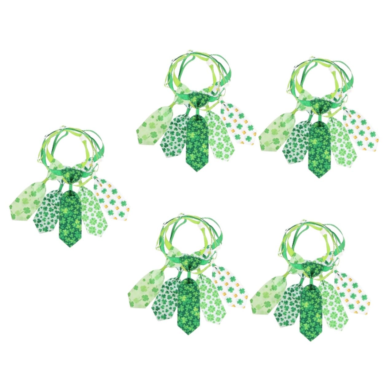 Cravate de chiot et chat pour festival Saint Patrick Day : lot de 25 cravates chiens