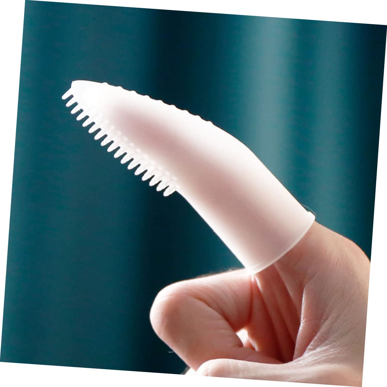 minkissy Lot De 4 Brosses À Dents Pour Animaux De Compagnie : Brosse À Dents Pour Chiens Et Chats Des Doigts Fine Et Espacée Extrémité Conique Facile À Nettoyer