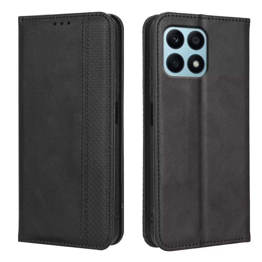 HONLEN Custodia per HONOR 90 Lite 5G Cover, (6.7 Inches) Premium PU Pelle Wallet Magnetica Flip Case con Stampata Mandala, 3 Slot Schede, Stand Cover Viola