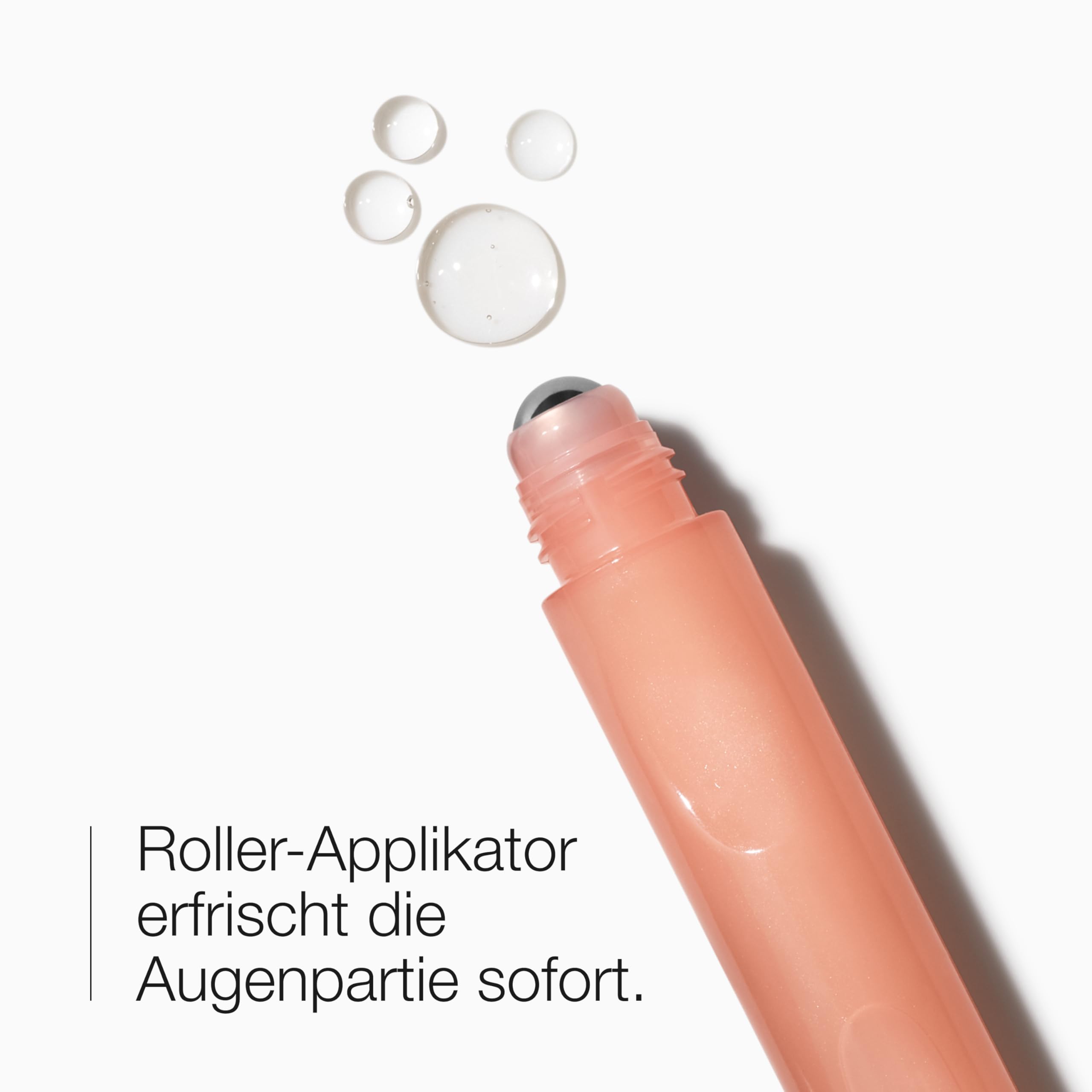 Clinique All About Eyes™ Serum De-Puffing Eye Massage | Augenpflege-Serum-Gel mit kühlendem Roller-Applikator, 15 ml