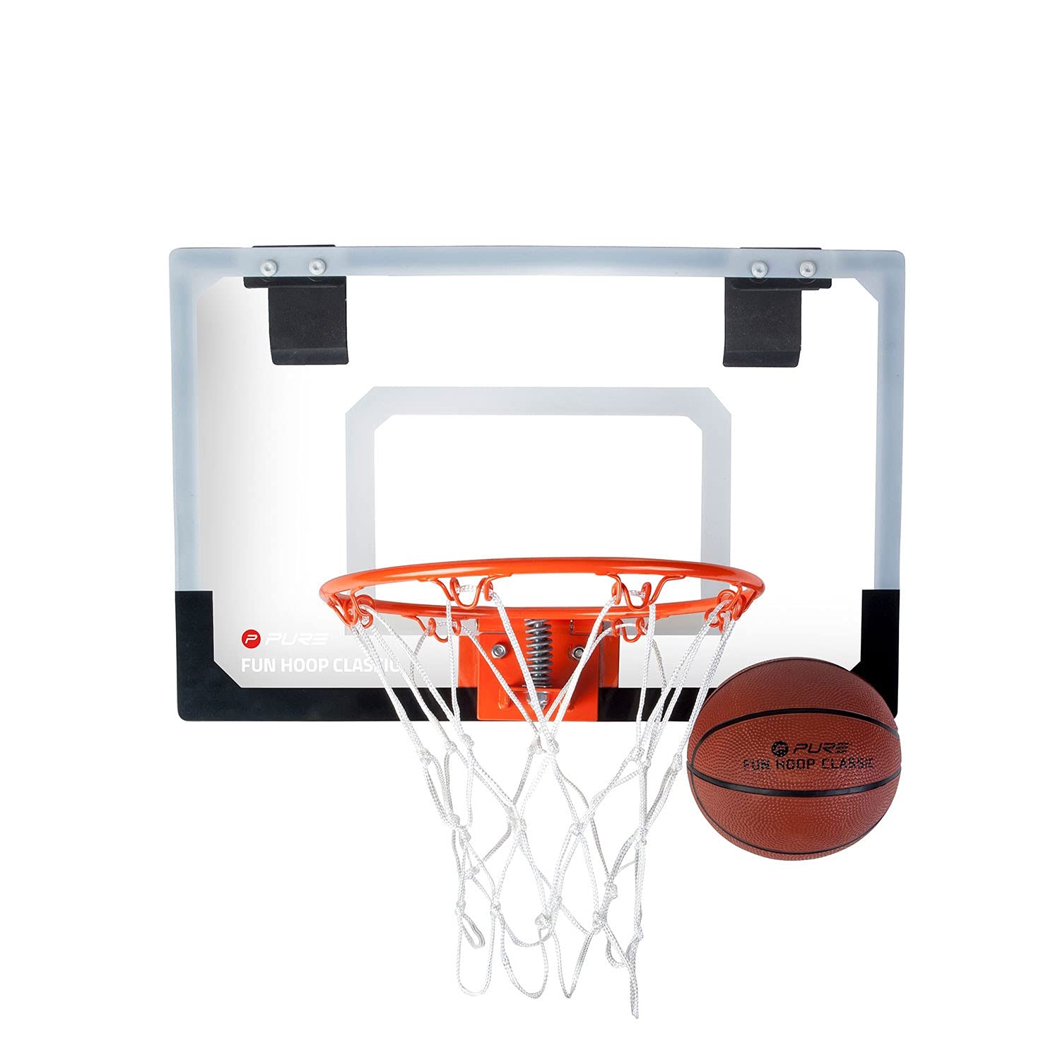 Pure2improve Classic Mini Basketball Fun Hoop White