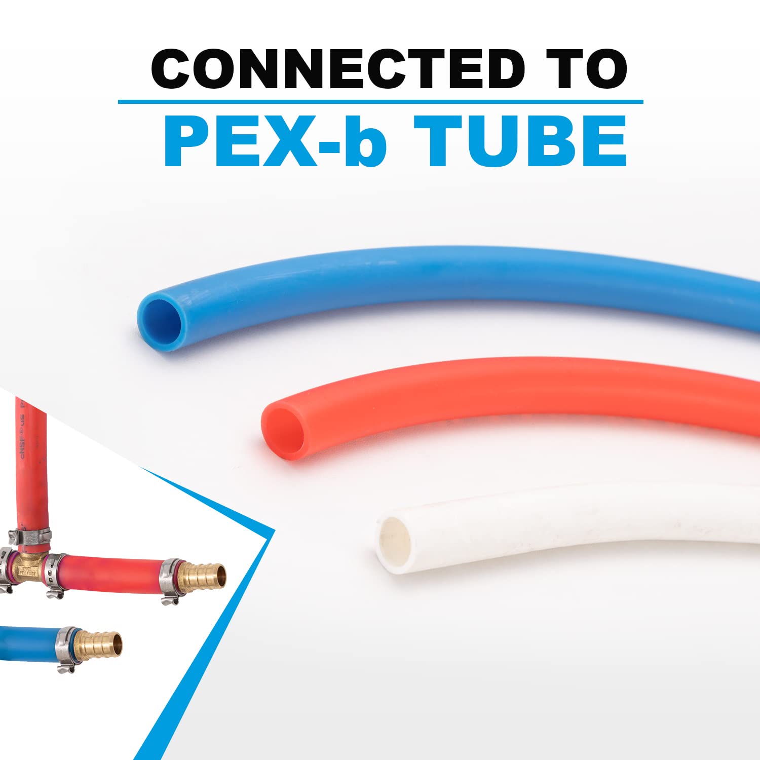 Nibco 3/4 In. Press x 1/2 F1807 LF BR PEX Transition Fitting