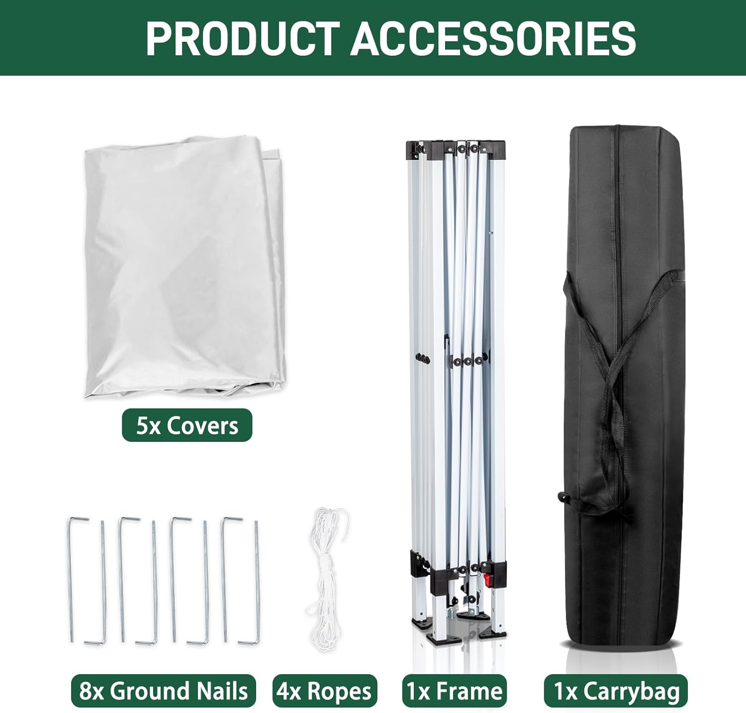 6.5X6.5FT Pop Up Canopy Tent for Party, Outdoor Commercial Instant Gazebo with 4 Removable Sidewalls and Carrying Bag, Easy Set Up Sun Shade for Events, Wedding, Backyard, Patio