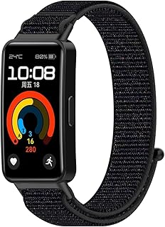 سوار نايلون مرن مزود بمسامات للتهوية وقابل للتعديل لساعة هواوي باند 9 / ساعة هواوي باند 8 والساعات الرياضية للرجال والنساء من دلع موبايلك