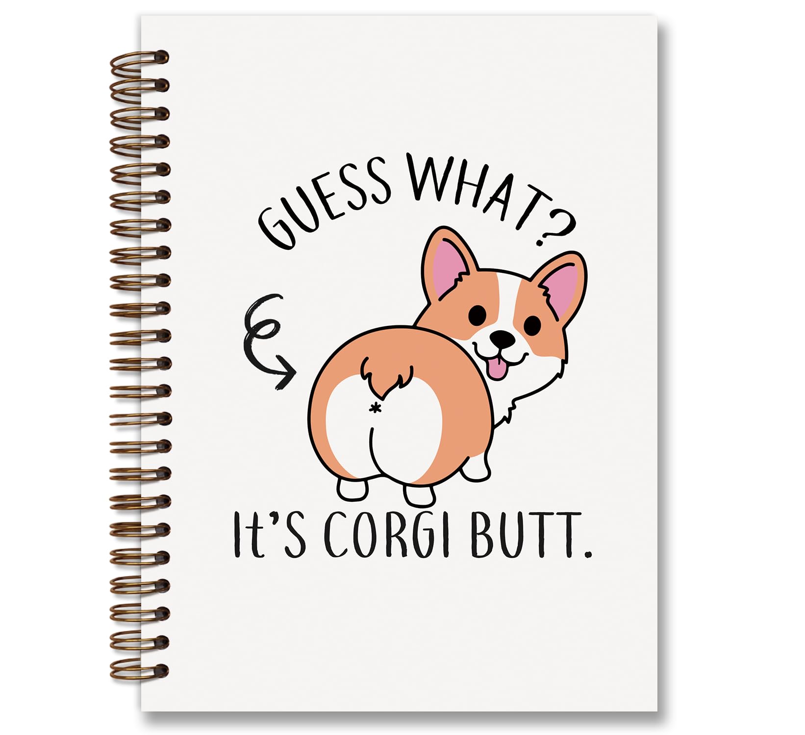 foedor Corgi Notebook Journal,Cute Corgi College Ruled Notebooks Hardcover Spiral Notebook Gift for Teen Girls,Corgi Gifts for Corgi Lovers,