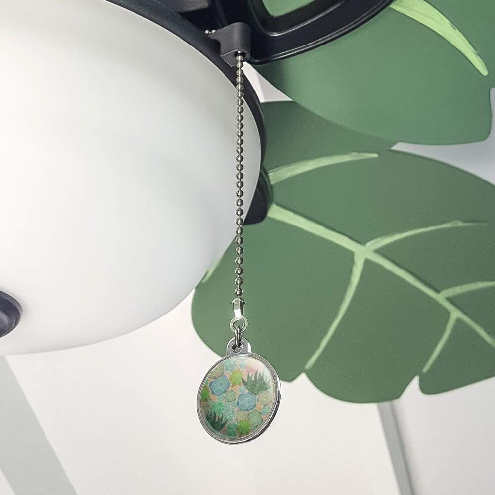GRAPHICS & MORE Succulent Cactus Aloe Plants Pattern Ceiling Fan and Light Pull Chain