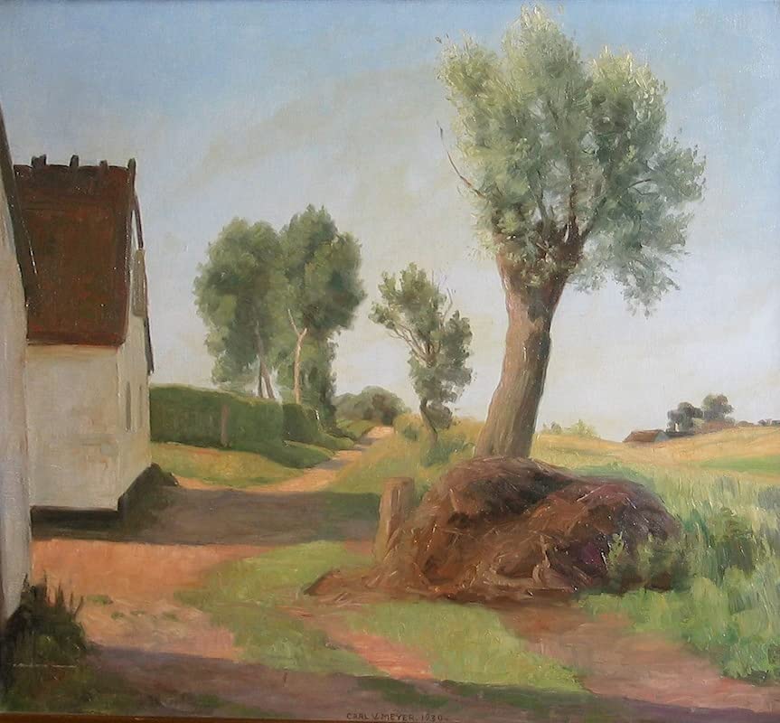 Toile Carl Vilhelm Meyer Sommerdag ved en pour insuffler la douceur d'un été dans votre foyer