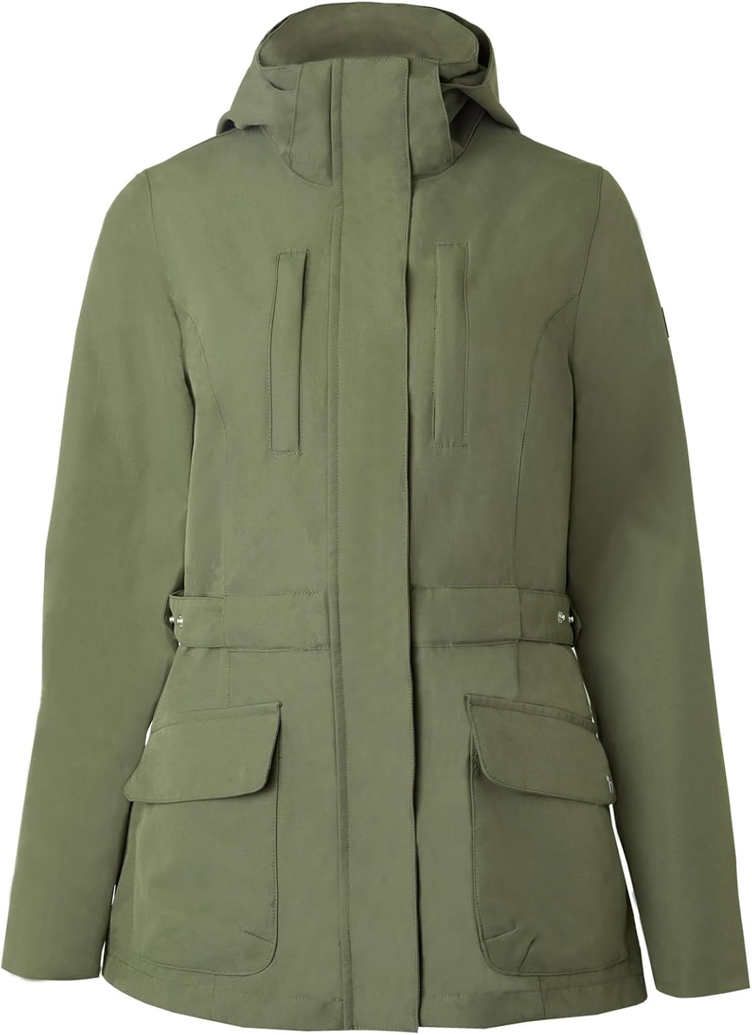 HORZE Women's Jadine Equestrian Waterproof Horse Riding Hooded Rain Jacket