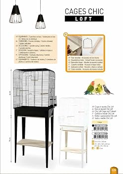 鳥かご フランスZOLUX CHICバードケージ ホワイト 鳥用 鳥かご フランスZOLUX CHICシリーズ バードケージ CHIC