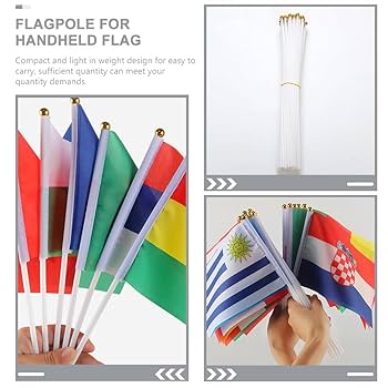 Amazon.co.jp: EXCEART 手を振る旗 旗竿 手持ち旗棒の交換