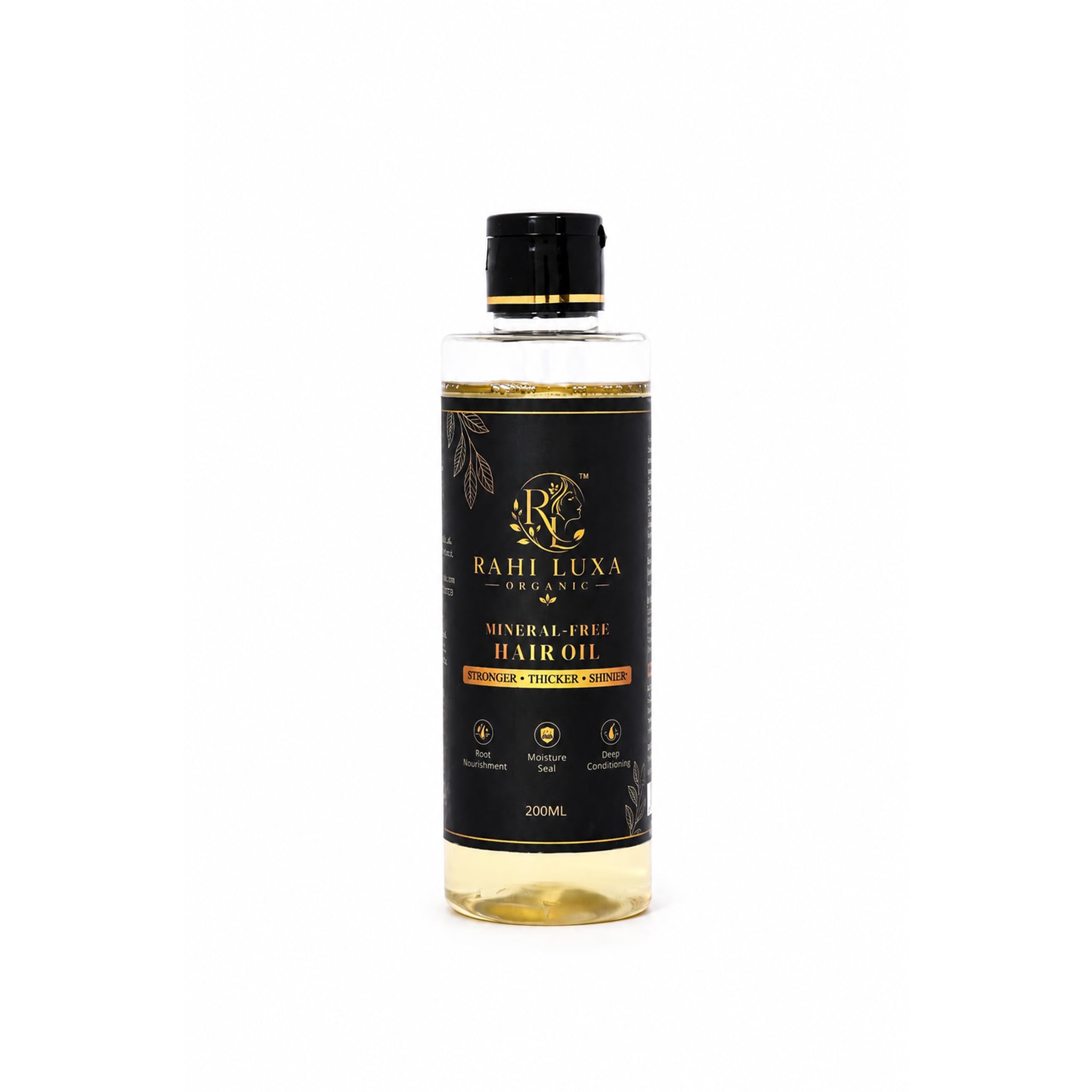RAHI LUXA ORGANICS Mineral Free Hair Oil 200 ml for Hair Fall Control | Mineral Free Hair Oil | Helps Reduce Hair Fall | Nourishes Hair & Scalp-image-1