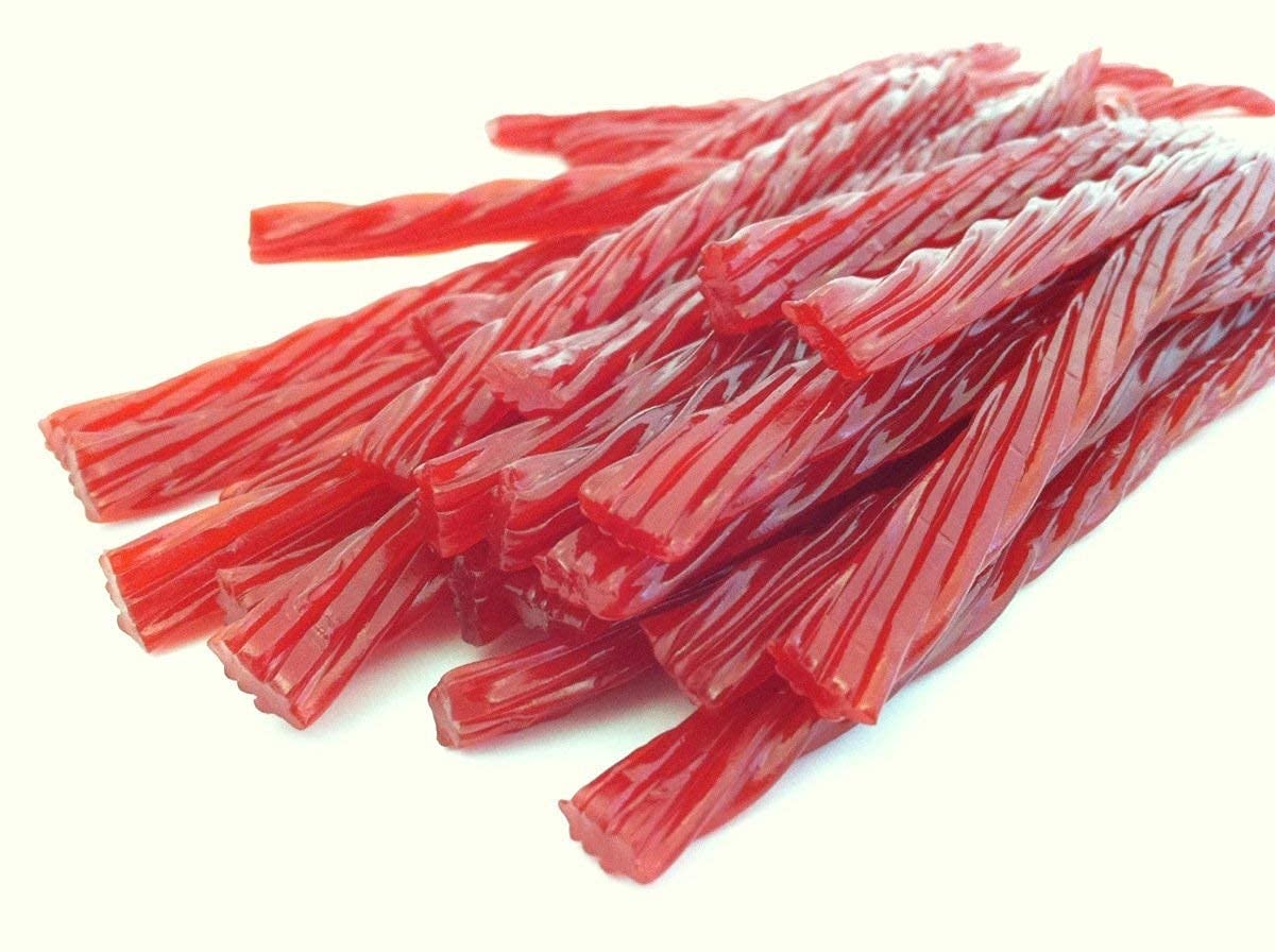 Cherry Red Licorice Twists - 4 Lbs