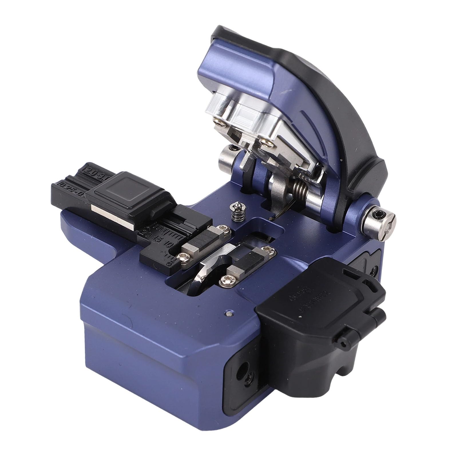 Fafeicy Cortadora de Fibra óptica, Cortadora de Fibra de Retorno Automático de con Retorno Automático con Riel Deslizante Engrosado y Almohadillas de Goma Metálicas para