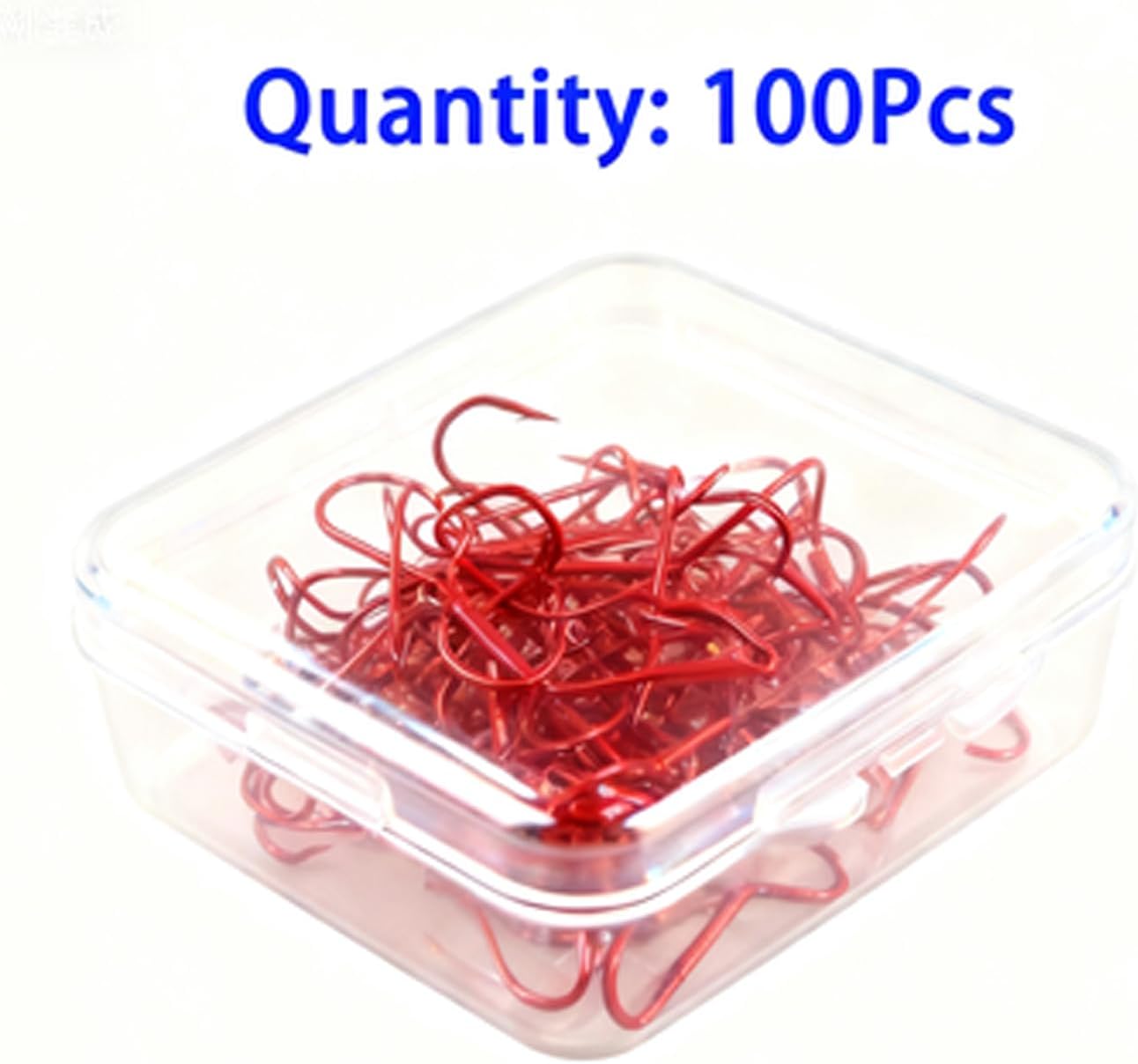 Persei 100pcs Treble Fishing Hooks Replacement Fish Hooks for Hard Lures | Ultra-Sharp High Carbon Steel Triple Barbed Fish Hook for Saltwater Freshwater Size 2 4 6 8 10 12
