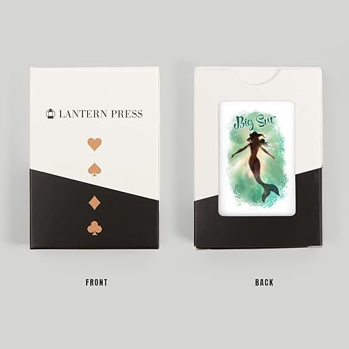 Miniatura 8 de Lantern Press Big Sur, California, Mermaid Underwater, 52 Playing Cards for Adults, Poker Size Card Deck
