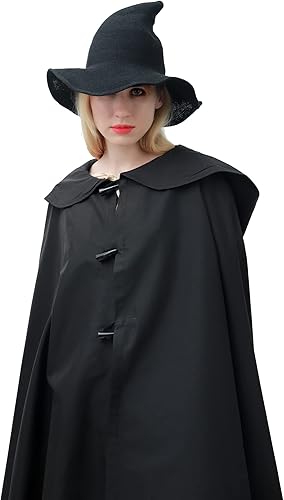 Miniatura 7 de DAZCOS Sombrero de bruja de punto multicolor transpirable de ala ancha plegable para mujer, disfraz de Navidad