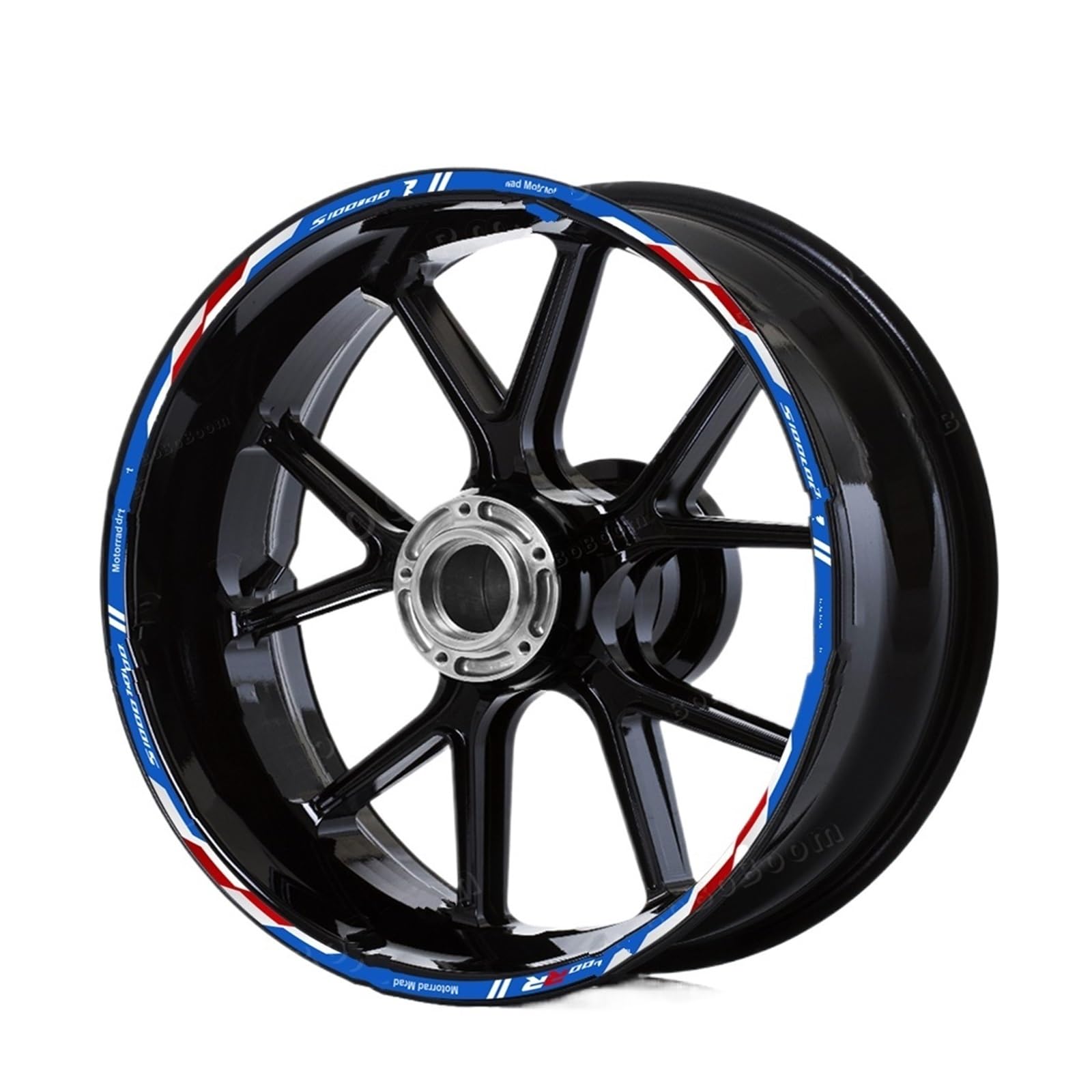 Hub Decals Rim for S1000rr S 1000 Rr S1000RR for RR Motorcycle Sticker Reflective Stripe 17″ Rim Decals Waterproof Stripe Tape(Decals E)