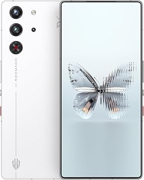 REDMAGIC 10 Pro 144Hz Gaming Phone, 5G Android Smartphone, 12GB RAM+256GB ROM, Snapdragon 8 Elite, 6.85 1.5K AMOLED Full Screen, FHD+, 50MP Camera, Dual-Sim, Unlocked Mobile Phone White