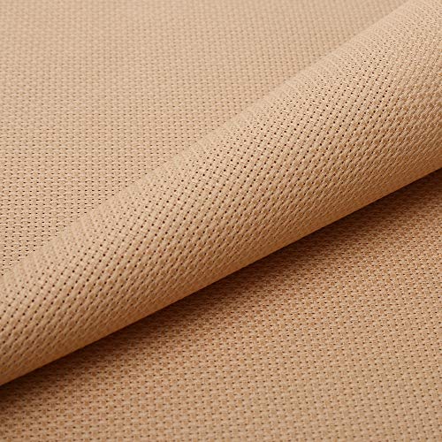 Image of Aida Cloth 14 Count Cross Stitch Fabric,19x28inch (14CT, Khaki)