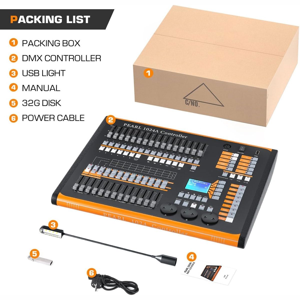 Amazon.com - GHRERTX DMX Lights Controller,1024 Channel,DMX 512