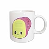 3dRose Cute Kawaii Backpack Back To School Character 15oz Mug