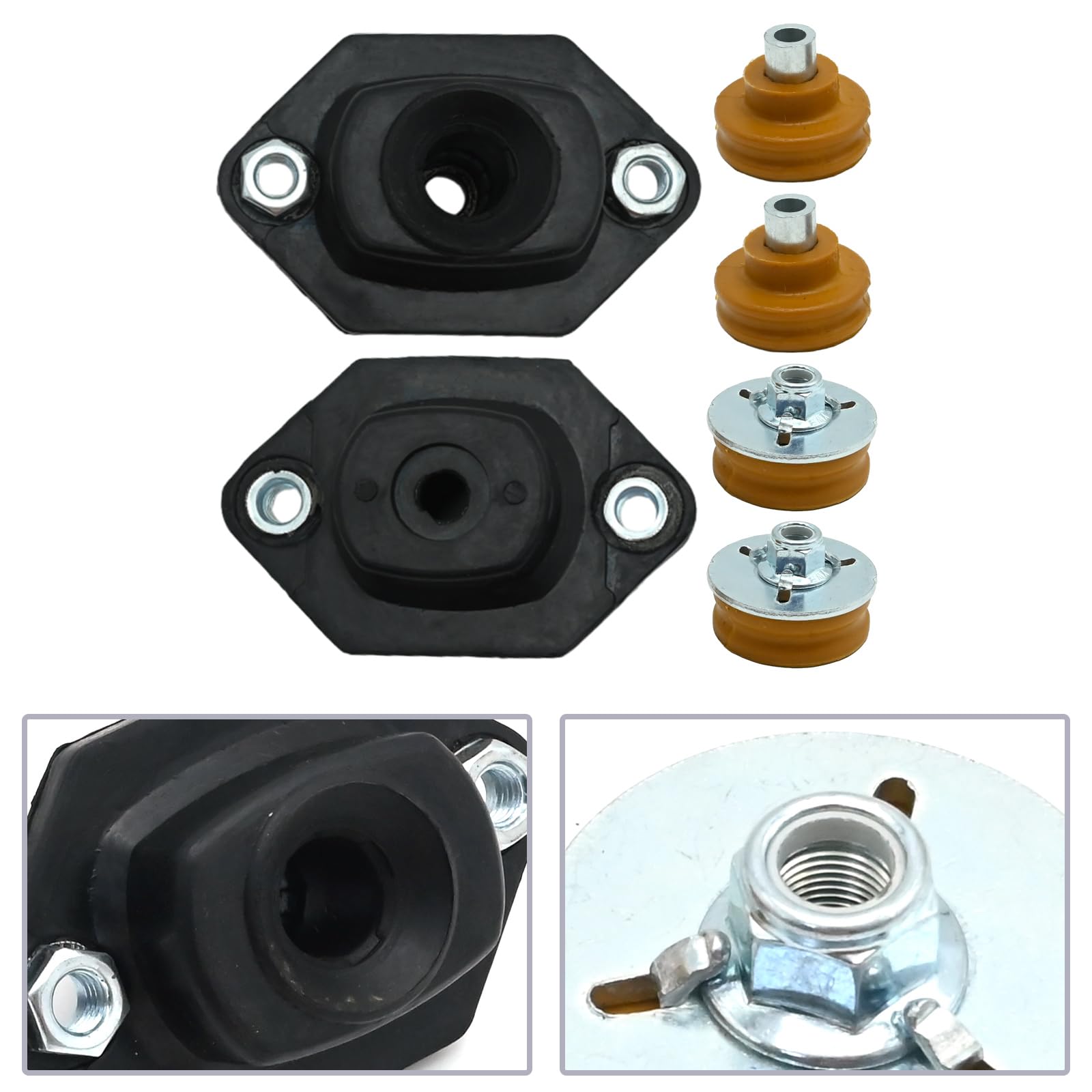 Hoypeyfiy 33526768544 Lot de 6 paliers de jambe de force de rechange pour BMW Série 1 E81 Série 1 Cabriolet E88 Série 1 Coupé E82 Série 3 E90 Série 3 Cabriolet E93