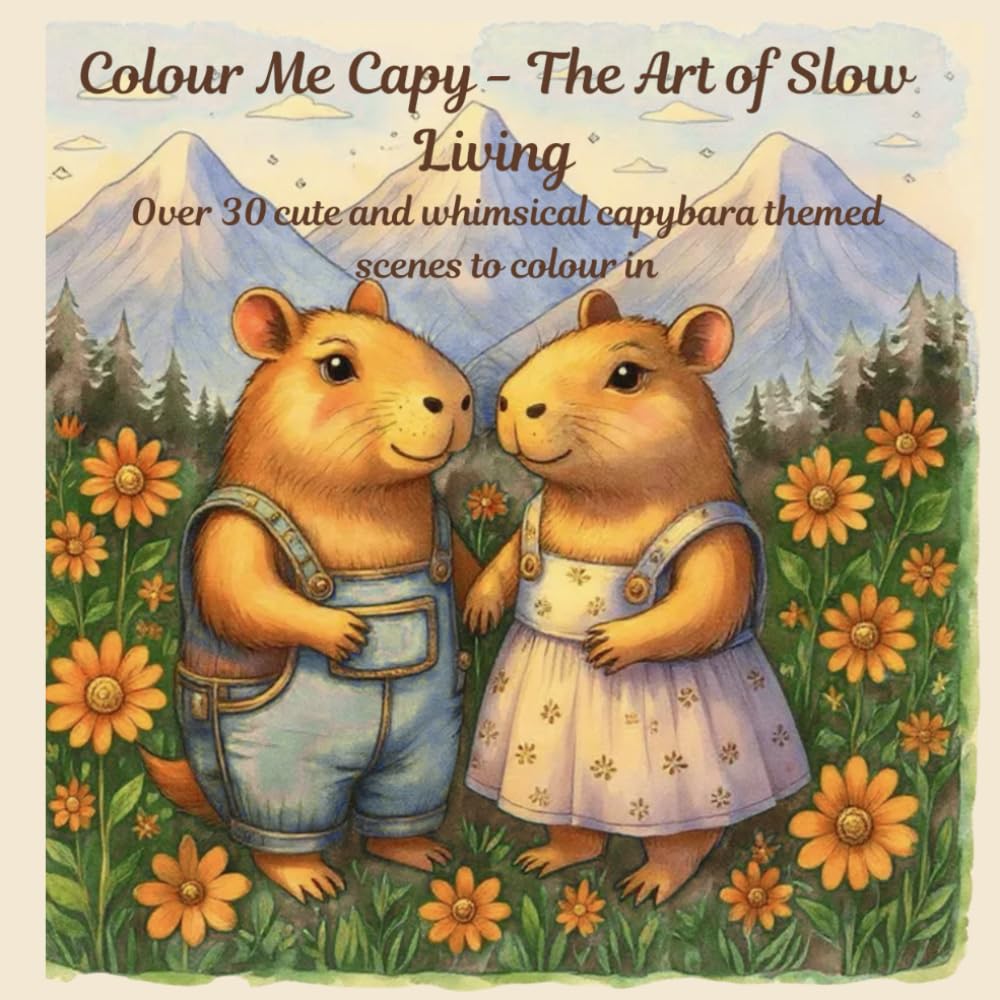 Colour Me Capy: The Art of Slow Living (Colouring Books)