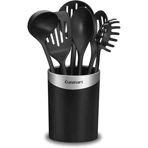 Cuisinart CTG-00-CCR7 Curve Crock with Tools, Set of 7 , Black