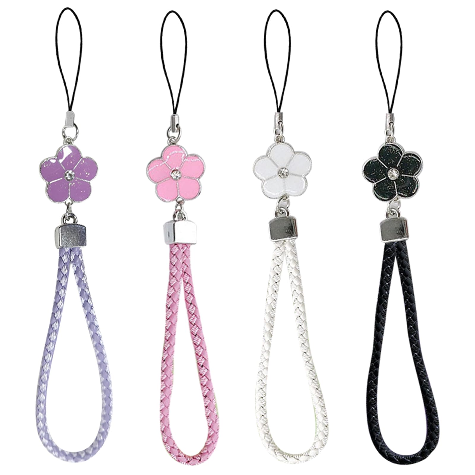 Longe de Téléphone Portable Anti-Perte Dragonne pour Femmes Filles 4 Pièces