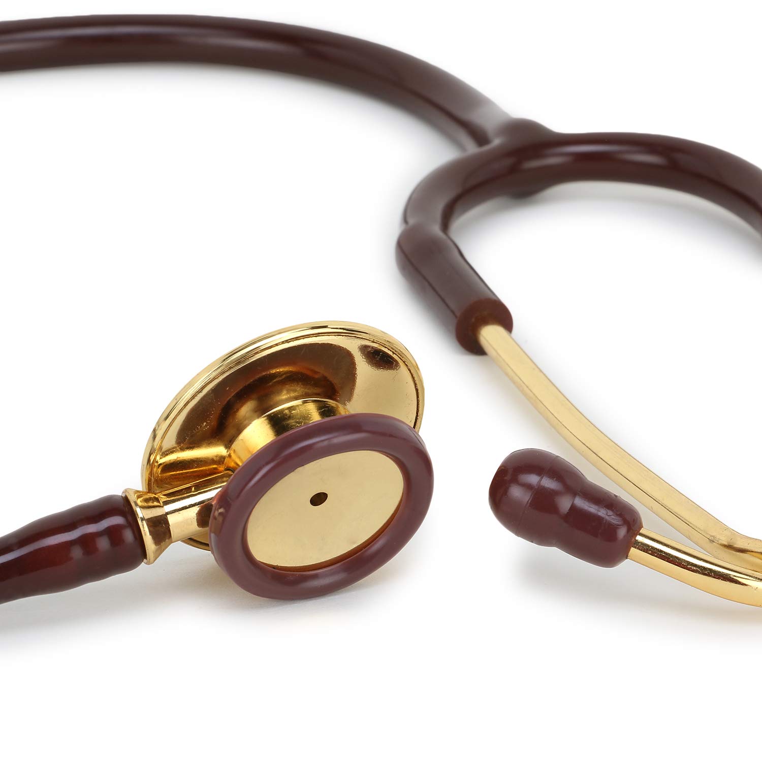 RCSP Stethoscope For Medical And Home Classic Lightweight Design Stethoscope For Adult, Gift for Nurses, Doctors Gold Jointless Tube & Soft Sealing Ear Knobs 1
