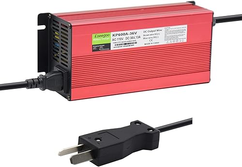 Cargador de batería de 36 voltios y 13 amperios compatible con Club Car, EZGO y Yamaha para carritos de golf de 36 voltios con enchufe Crowfoot