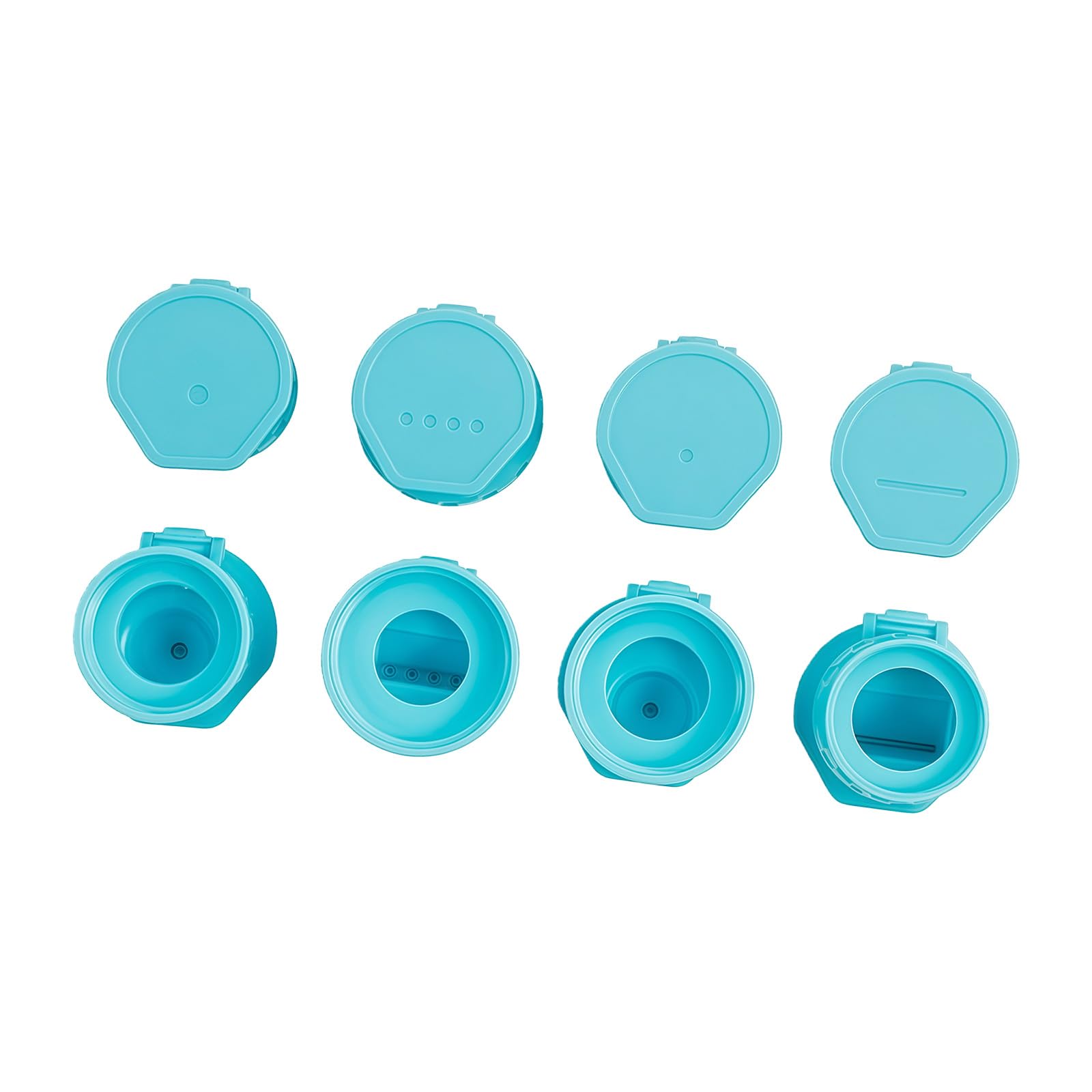 Hsioluted Of 4 Multipurpose Condiment Squeeze Bottle Cap for Sauce Dispensing and Easy Cleaning in Homes Kitchens Kitchen Squeeze Bottle Lid