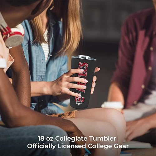 Miniatura 37 de Campus Colors Vaso de acero inoxidable de la NCAA perfecto para el día del partido, 18 onzas, doble pared, mantiene las bebidas perfectamente Azul