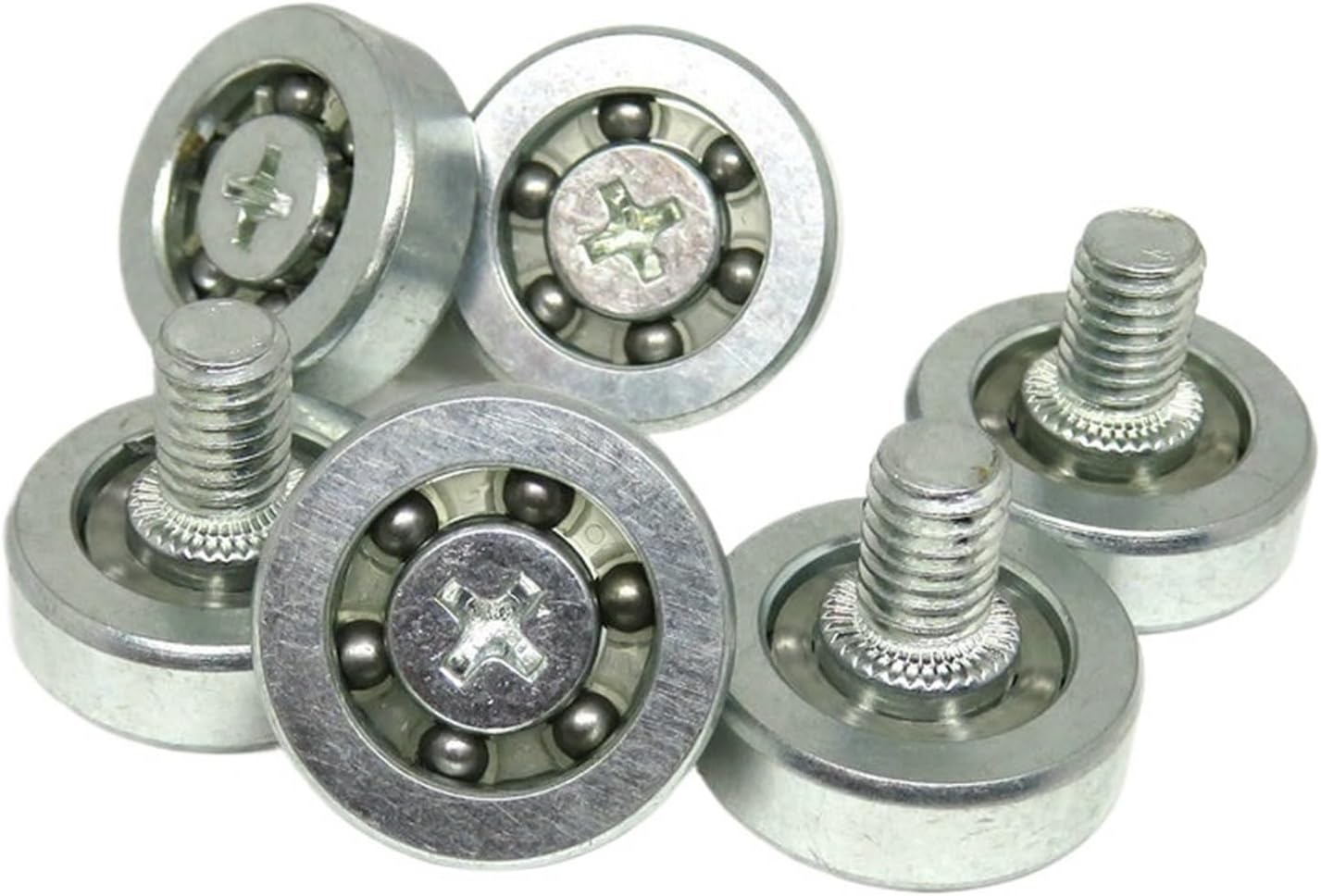 JS19-C1L8W6M6 OD 19mm Drawer Roller with M6 Screw 19x6mm(5PCS_19MM)