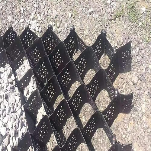 Stabilisateur de sol anti-boue pour allée de gravier, filet alvéolaire perméable 2x6m