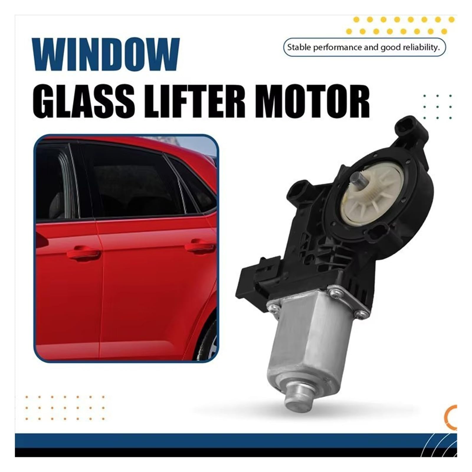 Motor Elevador de Cristal para Polo 2011-2018 6R0959801 6R0959802 6R0959803 6R0959804 Motor Elevador de Ventana de Coche Motor limpiaparabrisas de Repuesto