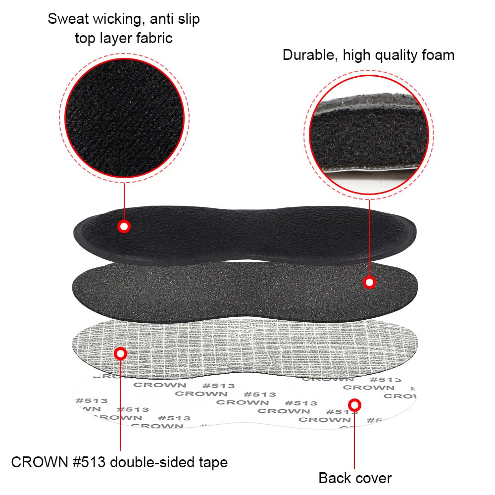 Dr. Foot's Heel Grips per uomini e donne, inserti autoadesivi per tallone, impediscono scivolamenti, sfregamenti, vesciche, dolore ai piedi, migliorano la vestibilità delle scarpe, Beige+grigio+nero