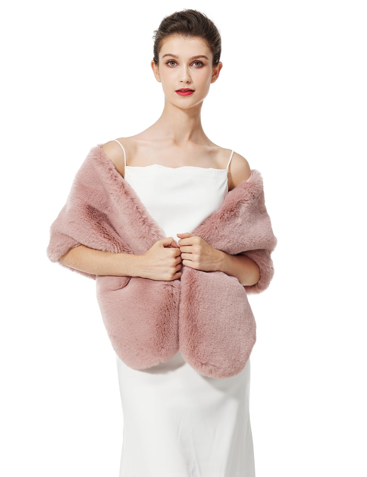BEAUTELICATE Sjaal Stola van Imitatiebont Faux Fur Sjaal Bruid Avondje Uit Bolero Bont Dames Vrouwen Bruiloft Feestelijk Kerstmis Halloween(Lichtgrijs-Update,One Size BEAUTELICATE Sjaal Stola van Imitatiebont Faux Fur Sjaal Bruid Avondje Uit Bolero Bont Dames Vrouwen Bruiloft Feestelijk Kerstmis Halloween(Lichtgrijs-Update,One Size