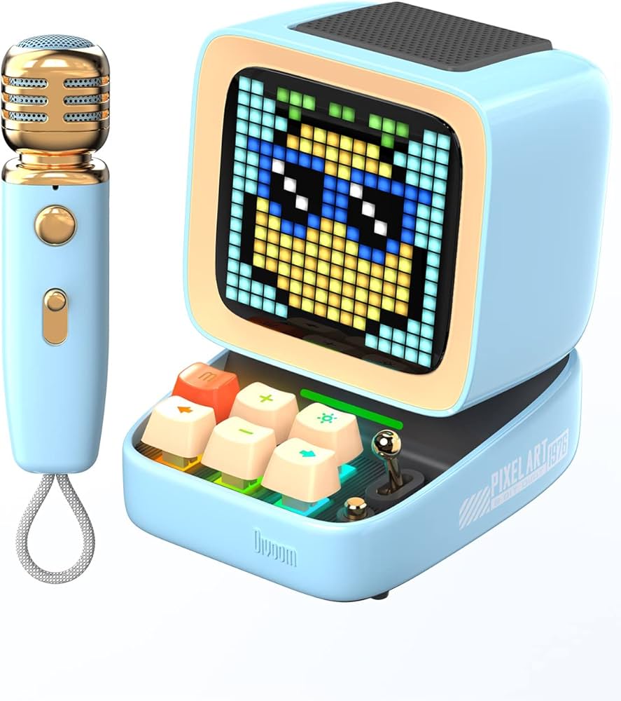 DivoomDitoo-Micbluetoothスピーカーカラオケマイクブルー Amazon.co.jp: Divoom Ditoo-Mic ワイヤレスBluetoothスピーカー