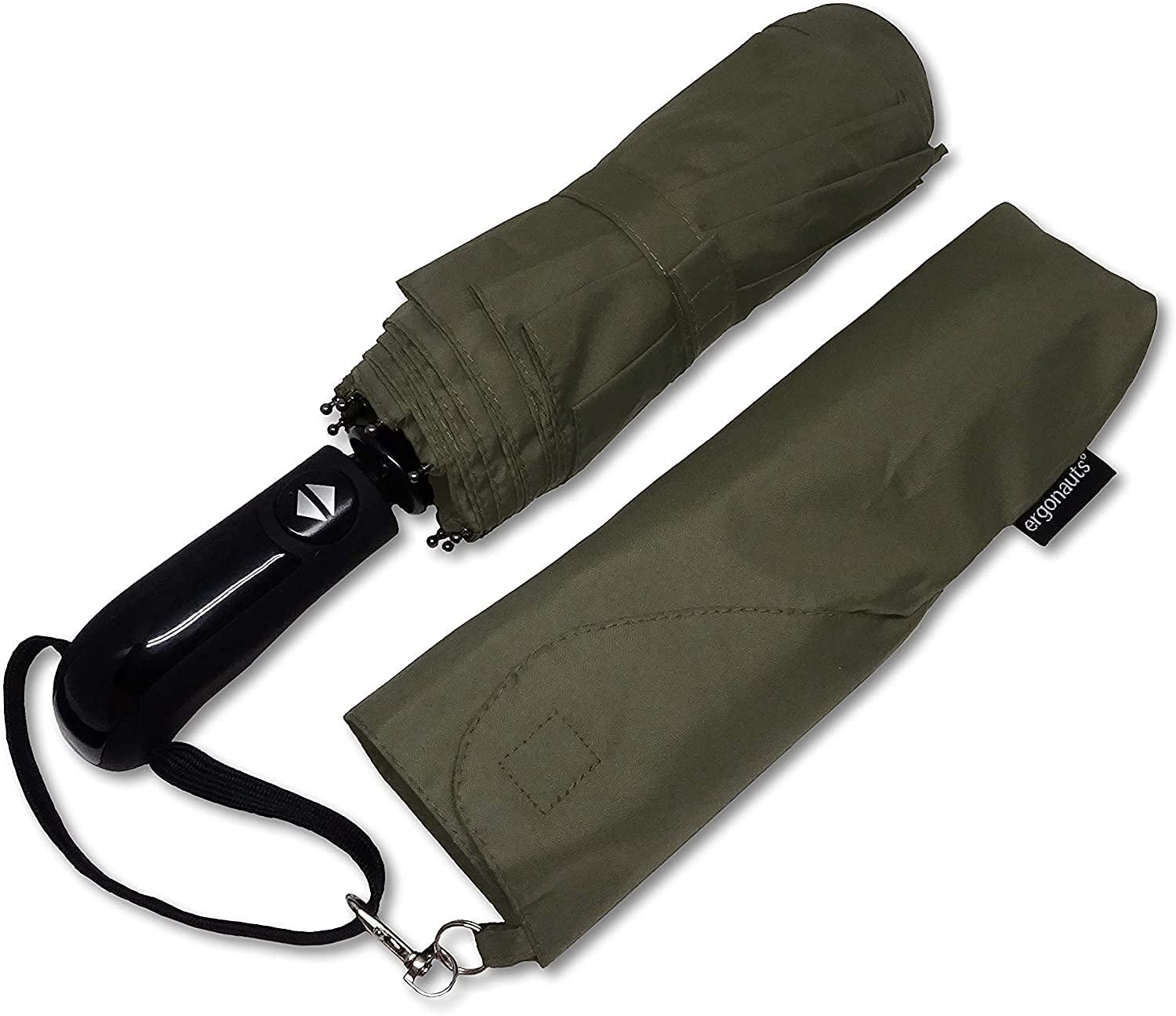 Windproof Vented Double Canopy Travel Umbrella with Teflon Coating - Portable Compact Foldable Lightweight Design and High Wind Resistance