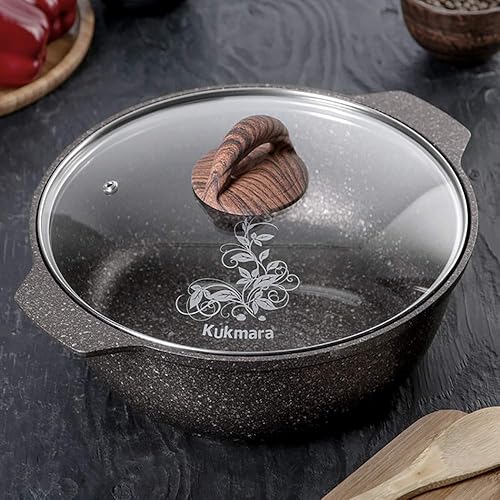Miniatura 2 de Horno holandés de aluminio con tapa de vidrio "Granit Ultra" 135.26 oz. (4 L) Olla de cocina Utensilios de cocina