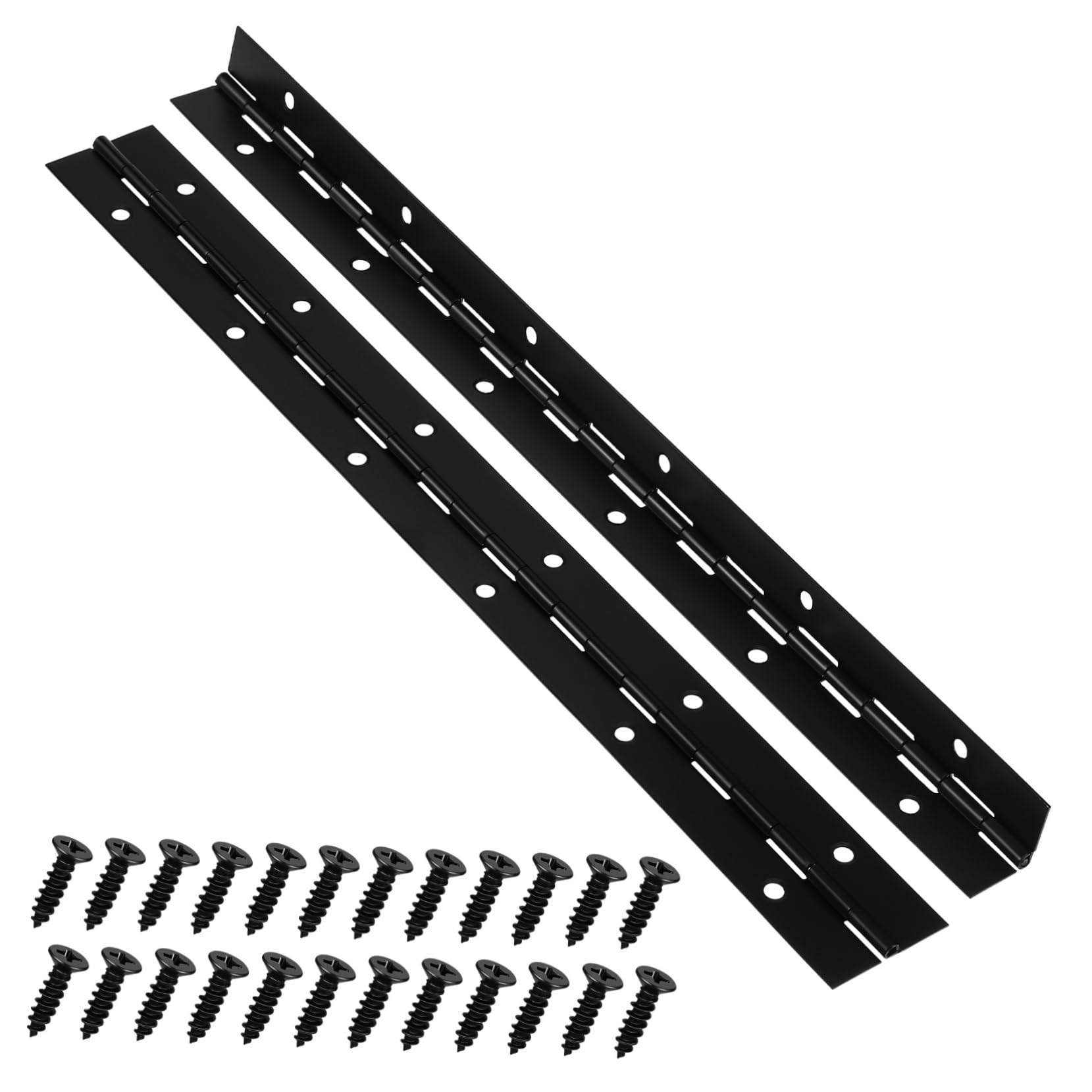 Gadpiparty 6piezas Bisagras De Piano Metálicas De Hierro De Resistente y Fácil De Instalar Incluye Tornillos Para Muebles y Proyectos De Carpintería