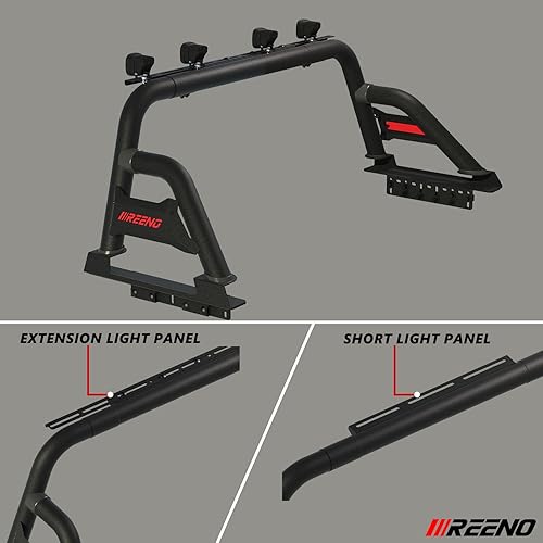 Miniatura 2 de Barra antivuelco  Barra enrollable ajustable deportiva para camioneta de tamaño mediano compatible con Tacoma, Ford Ranger, Canyon, Nissan Frontier,