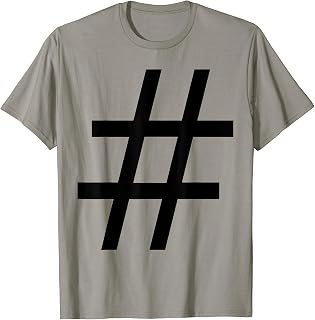 Hashtag Social Media Costume Shirt for Halloween