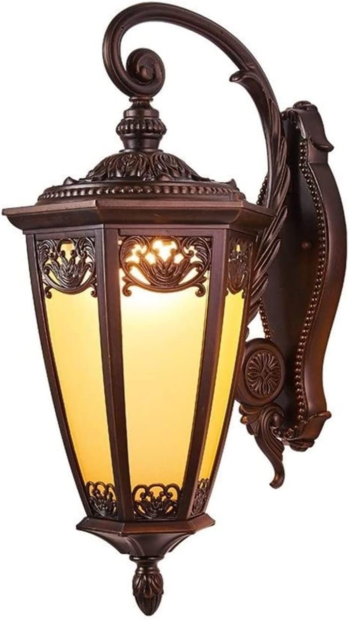 Applique murale extérieure E27 rétro : design européen pour illuminer élégamment votre jardin