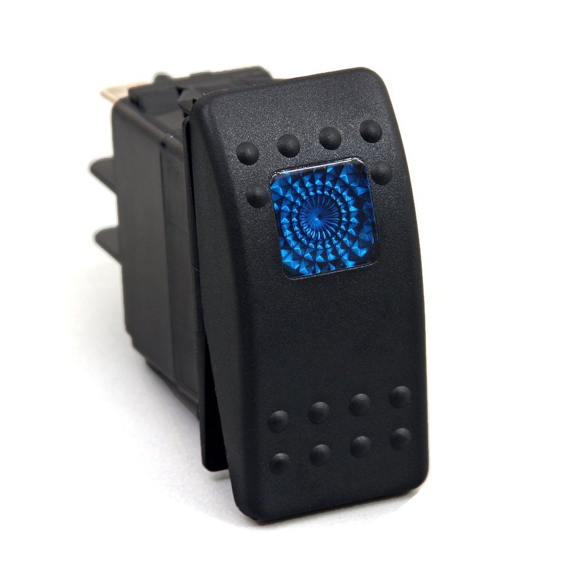 OctagonStar 20 Amp Blue Light Rocker Switch Kit (Blue)