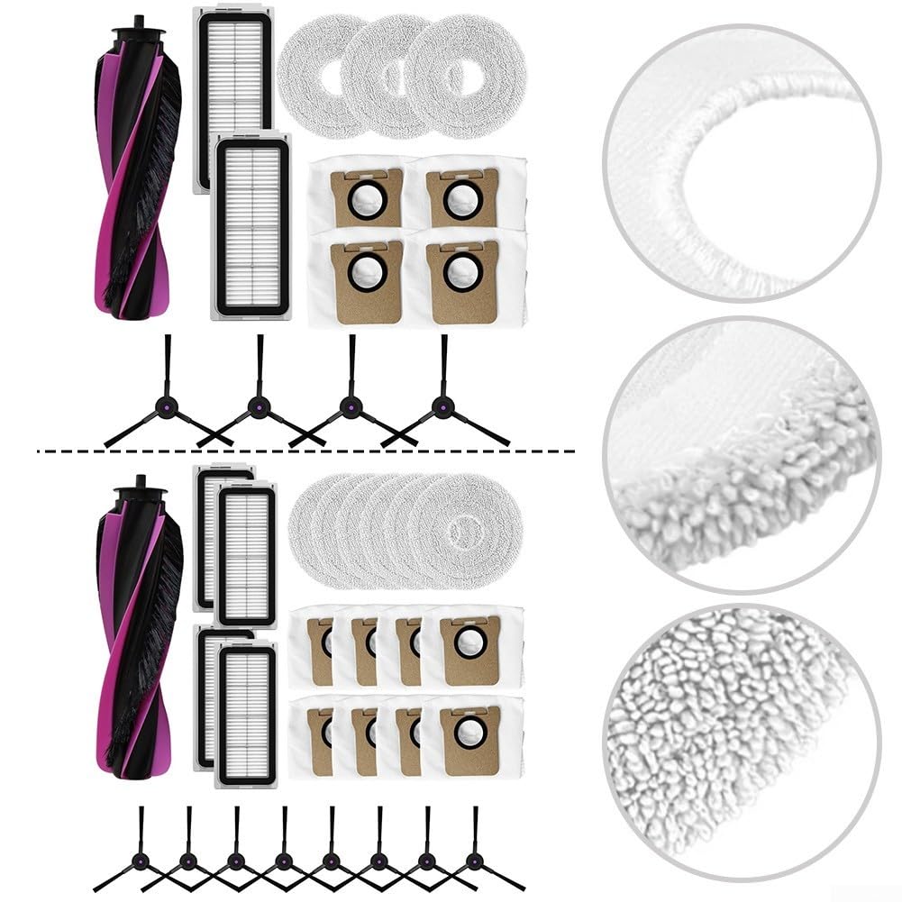 Kit 4 Brosses Latérales Nylon Pour Robot pour airbot L50 Kit(B)