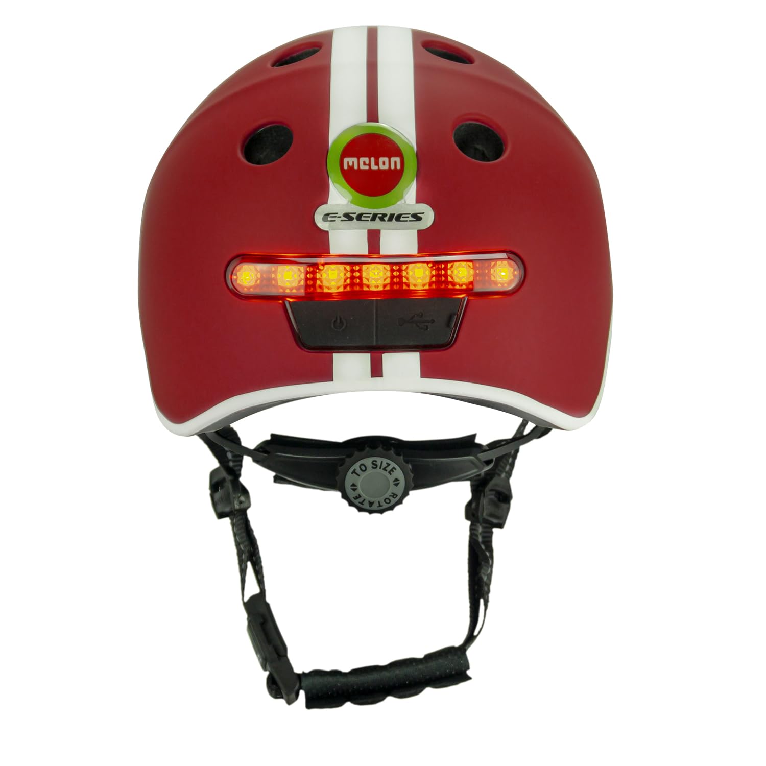 Melon Fahrradhelm E-Series für Damen & Herren | sicherer Cityhelm mit Beleuchtung | Front- und Rücklicht, Magnetverschluss, individuell anpassbar