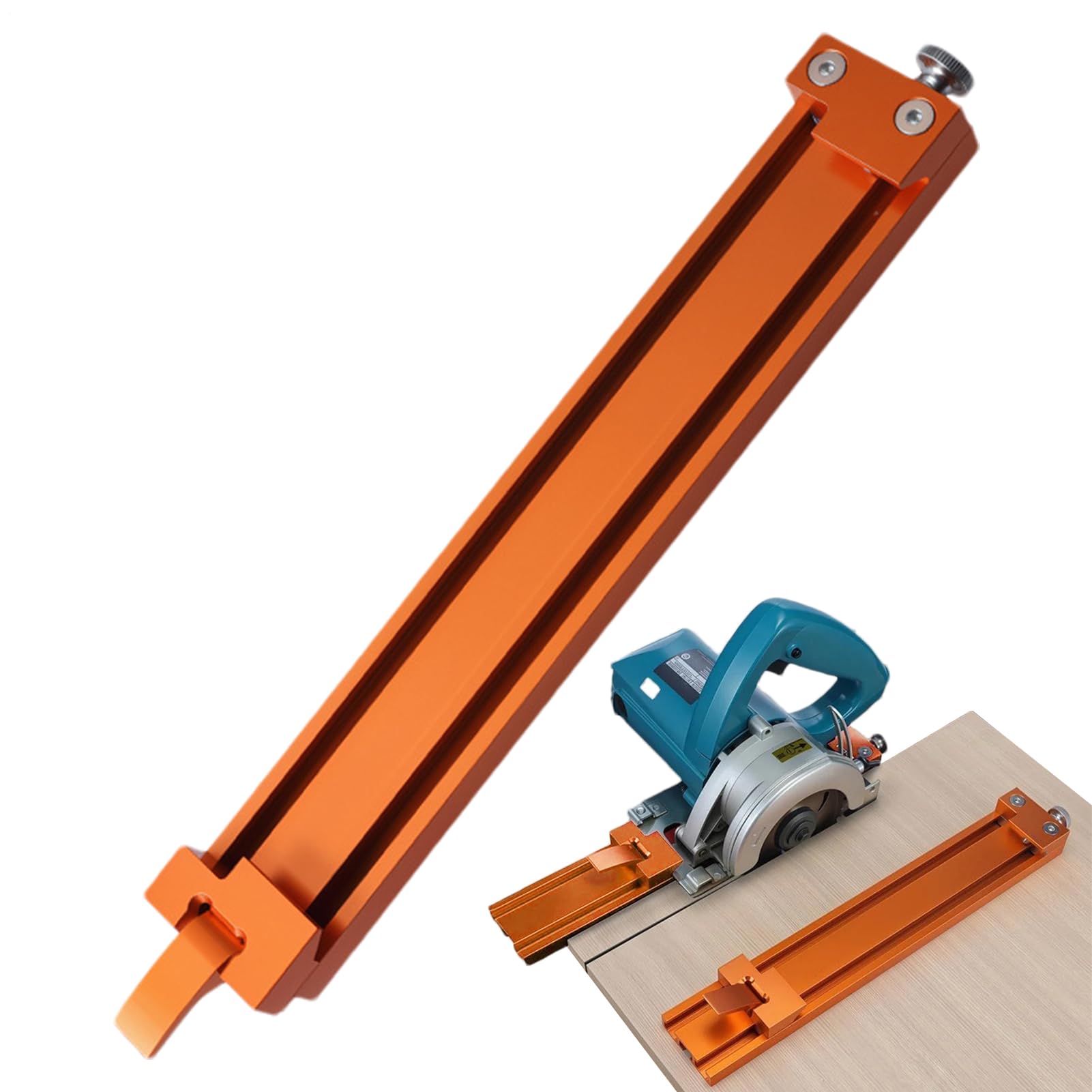 Prowadnica Do Cięcia Piłą Tarczową Szyna z Zaciskiem Do Prostych Linii | Szyna Prowadząca Podstawy Elektrycznej Pilarki Tarczowej Stolarze, cieśle, produkcja mebli, montaż szafek, prace wykończeni
