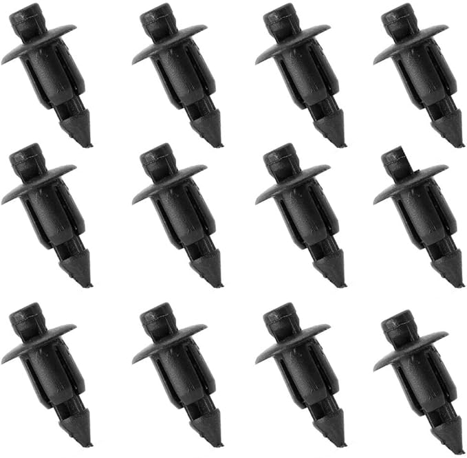 100Pcs 6mm Plastic Rivet Bike Fairing Trim Panel Retainer Fastener